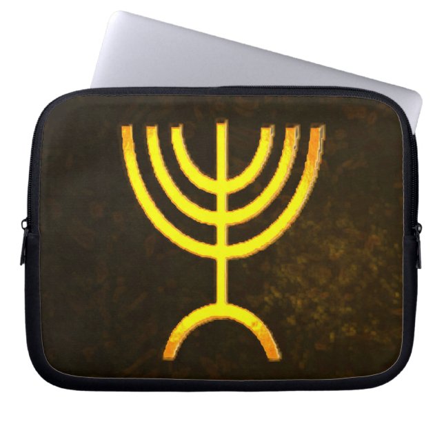 Menorah Flame Laptop Sleeve (Framsidan)