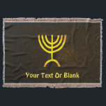 Menorah Flame Mysfilt<br><div class="desc">En brunfärgad och guld digital rendering av den judiska sjugrenade menorah (hebreiska: מְ נ וֹ רָ ה ‎). Lägg till din egen text. Den sjukanta menorah som används i den portabla fristad som Moses upprättade i vildmarken och senare i Temple i Jerusalem har varit en symbol för judendomen sedan urminnes...</div>