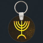 Menorah Flame Nyckelring<br><div class="desc">En brunfärgad och guld digital rendering av den judiska sjugrenade menorah (hebreiska: מְ נ וֹ רָ ה ‎). Den sjukanta menorah som används i den portabla fristad som Moses upprättade i vildmarken och senare i Temple i Jerusalem har varit en symbol för judendomen sedan urminnes tider och är symbolen för...</div>