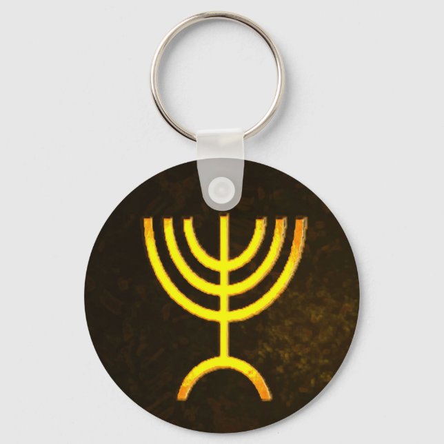 Menorah Flame Nyckelring (Framsida)