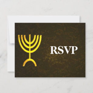 Menorah Flame Pub/Bat mitzvah OSA Kort
