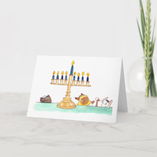 Menorah Greeting Card Helgkort