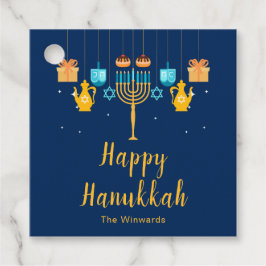 Menorah Hannuka-fest  Gåvor Etiketter