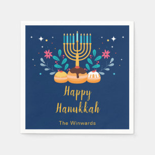 Menorah Hannuka-fest  Pappersservett