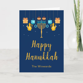 Menorah Hannukah-fest  Helgkort