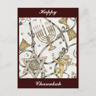 Menorah Hannukah Vykort