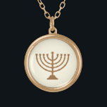 Menorah ~ Hanukkah Firande Guldpläterat Halsband<br><div class="desc">Den traditionella Menorah för din Hanukkah Firande,  en Pub Mitzvah eller Bat mitzvah på en pendent till bäran till din synagog,  kontor,  middag party,  lunch för det är perfekt för vilken tillfälle som helst.</div>