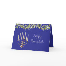 menorah Hanukkah-kort