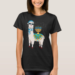 Menorah Hanukkah Llama Cute Alpaca Chanukah 1 T Shirt