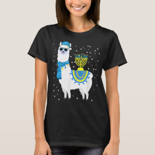 Menorah Hanukkah Llama Cute Alpaca Chanukah 5 T Shirt