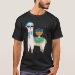 Menorah Hanukkah Llama Cute Alpaca Chanukah Gift T Shirt<br><div class="desc">Menorah Hanukkah Llama Cute Alpaca Chanukah Gift</div>