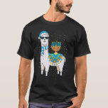 Menorah Hanukkah Llama T Shirt Cute Alpaca Chanuka<br><div class="desc">Menorah Hanukkah Llama T Shirt Cute Alpaca Chanukah</div>