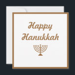 Menorah Julkort<br><div class="desc">Lycklig Hanukkah kan ändras till vad du vill i Zazzle färg och bakgrunden kan också anpassas. Det finns frimärke som matchar som också kan ändras eller lämnas på det här sättet.</div>
