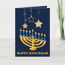 Menorah Lycklig Hanukkah Helgkort