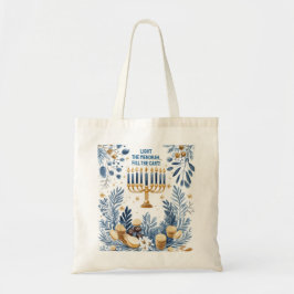 Menorah Magic Hanukkah - vacker design Tygkasse