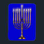 Menorah Magnet<br><div class="desc">Timless,  Classic,  iconic,  The Star of David and menorahs</div>