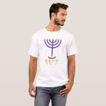 Menorah Manar Tee Purle Guld<br><div class="desc">Menorah Manar Tee Purle Guld Menorah Paleo Hebrew brev - Menorah: Mem, Nun, Resh, Hej Mem - Chaos Mighty Blood Nun - Continue Heir Son Resh - First Top Beginning Hej - See Reveal andeans H4501 (Strong) מְ רָ ה וֹ menôrôrôrôrôrôrôrôn âh manar-o-raw', manar-o-raw' Feminine of H4500 (i den ursprungliga...</div>