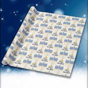 Menorah med Ljus Lycklig Hanukkah Presentpapper