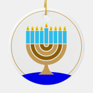 Menorah - Minimalistisk modern Julgransprydnad Keramik