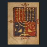 Menorah och andra fartyg av tempel poster<br><div class="desc">Spanska skolans Add Ms 15250 f.3v Menorah och andra skepp i templet,  från "Duke of Sussex Spain Bible",  Katalonien vid British Bibliotek,  London,  Förenade kungariket. Tillägget 15250 f.3v Menorah och andra fartyg i templet,  från " Duke of Sussex Spain Bible",  Katalonien,  skapades runt 1400-talet.</div>
