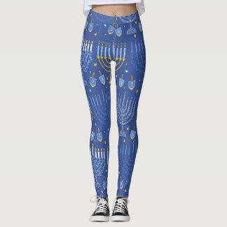 Menorah och Dreidel Leggings