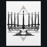 Menorah och Star I<br><div class="desc">Originalteckning av Thedustyphoenix. http://www/thedustyphoenix.com</div>
