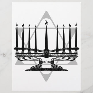 Menorah och Star Reklamblad