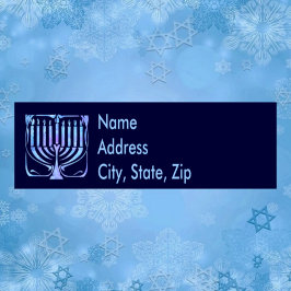 Menorah returadress returadress etikett