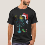Menorah Santa Hat Chanukah Hanukkah Jewish Christm T Shirt<br><div class="desc">Menorah Santa Hat Chanukah Hanukkah Juish jul Pajama.</div>