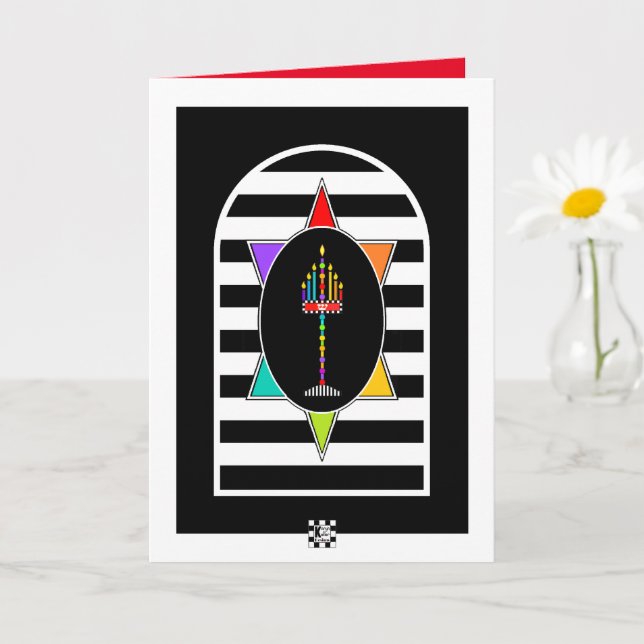 Menorah Shalom Greeting Card Kort (Liten växt)