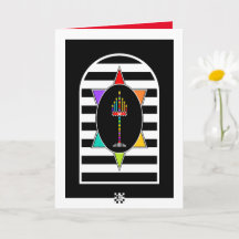 Menorah Shalom Greeting Card