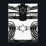 Menorah Vykort<br><div class="desc">Originalteckning av Thedustyphoenix.</div>