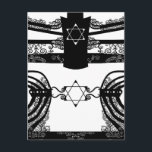 Menorah Vykort<br><div class="desc">Originalteckning av Thedustyphoenix.</div>