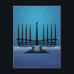 Menorah Vykort<br><div class="desc">Originalteckning av Thedustyphoenix.</div>