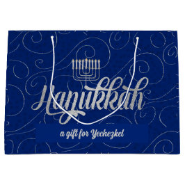 Menoran och davidsstjärnan med blått virvlar runt