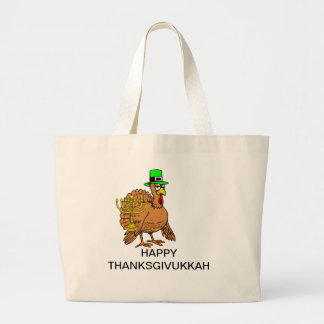 MENORAN OCH DEN TURKIET LYCKLIG THANKSGIVUKKAH JUMBO TYGKASSE