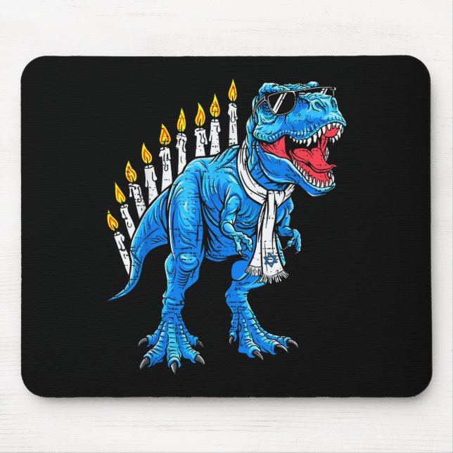 Menorasaurus Hanukkah T Rex Dinosaur Dino Chanukah Musmatta (Framsidan)