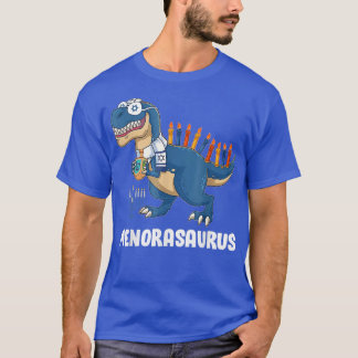 Menorasaurus Re Menorah Dinosaur Hanukkah Pajama B T Shirt