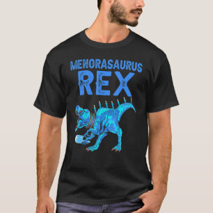 Menorasaurus Rex Dinosaur Rex Hanukkah Menora Pu T Shirt