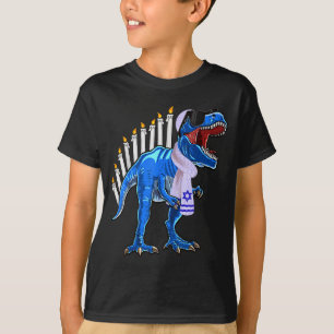 Menorasaurus Rex Tröja T Rex Dinosaurie Hanukkah G