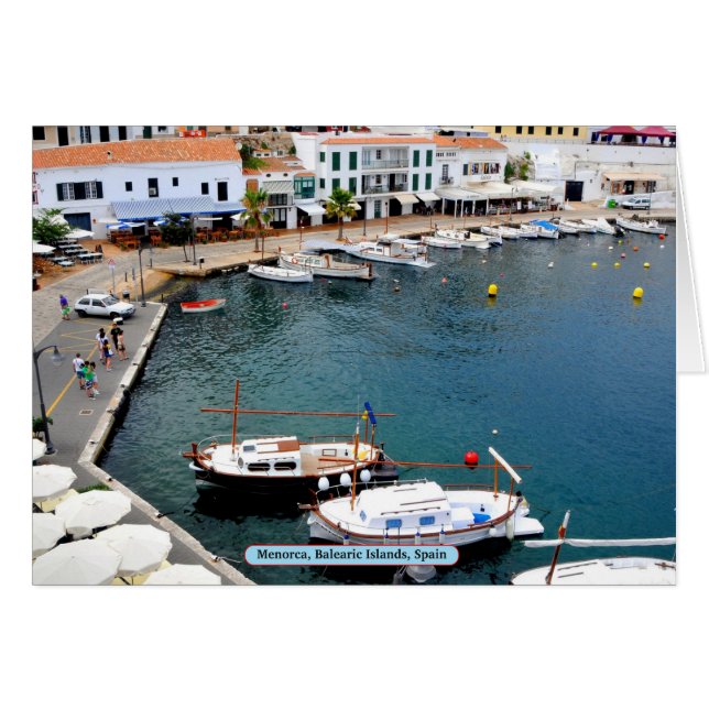 Menorca, Balearerna, Spanien Hälsningskort (Framsidan Horizontal)