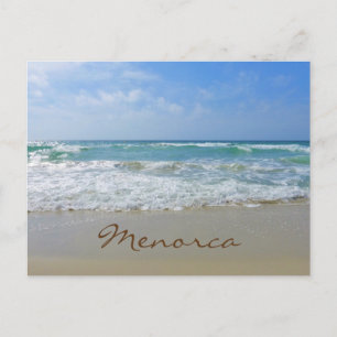 Menorca Beach och Sea Vykort