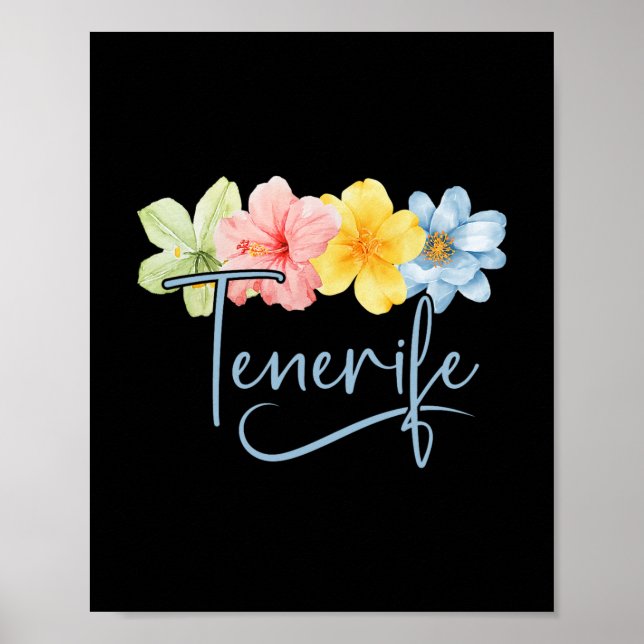 Menorca Blommor Spanien Learic Öar Blommig Semeste Poster (Framsidan)