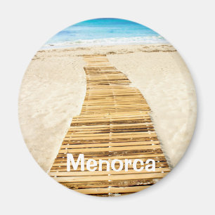 Menorca Boardpromenad till Sea Souvenir Magnet