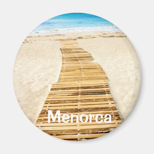 Menorca Boardpromenad till Sea Souvenir Magnet (Framsidan)