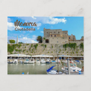 Menorca hamn Ciutadella Vykort