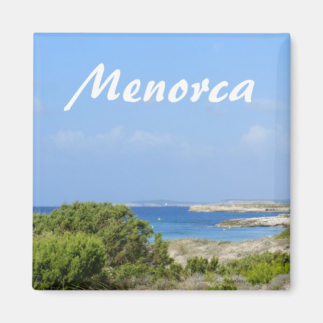 Menorca Kusten Souvenir Magnet (Framsidan)