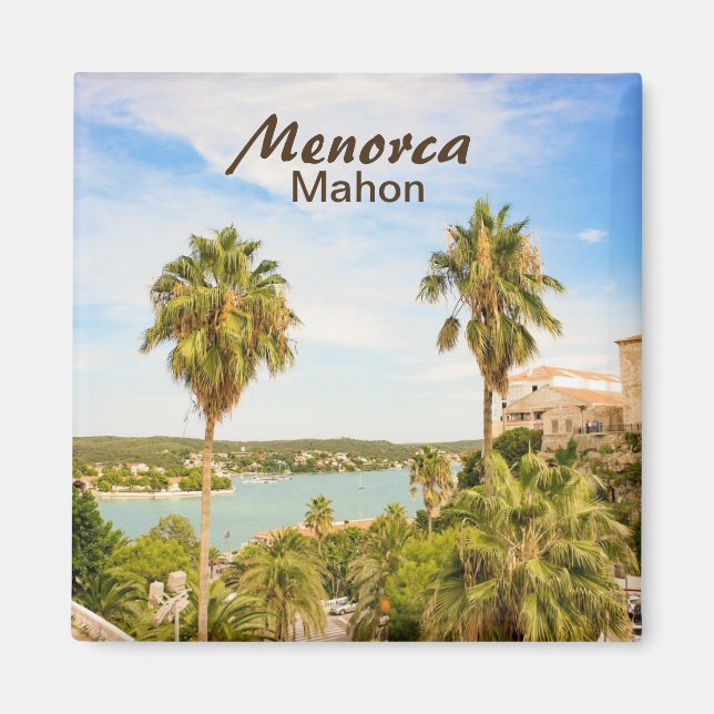 Menorca Mahon Souvenir Magnet (Framsidan)