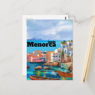 Menorca reseskiss - Spanien, Menorca tryck, Mindre Vykort