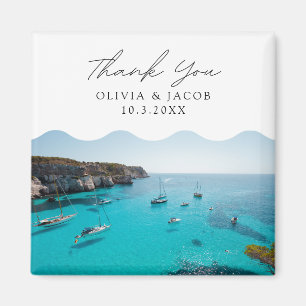 Menorca Spain Wedding Favor Tack Magnet